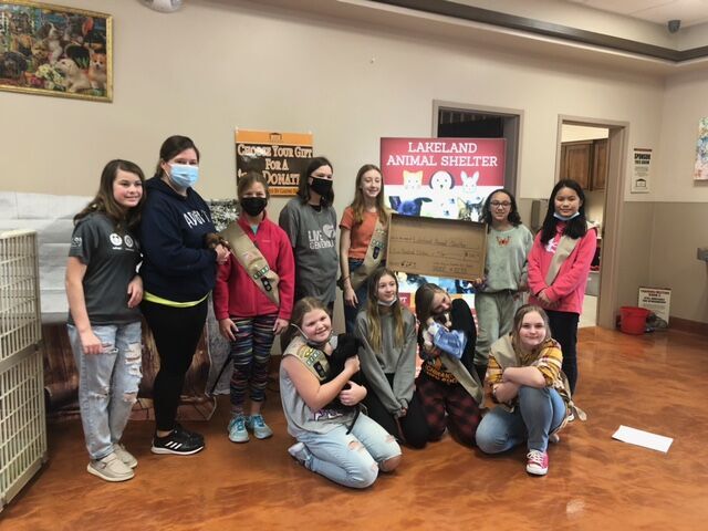 Cadet Girl Scout Troop 8293: At the Lakeland Animal Sanctuary